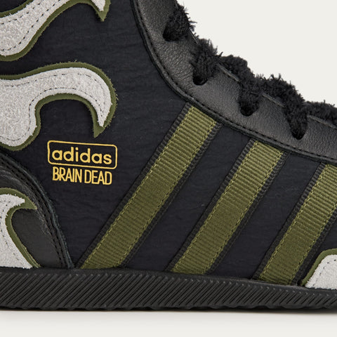 adidas Originals x Brain Dead Japan Hi Core Black / Crystal White / Gold Metallic