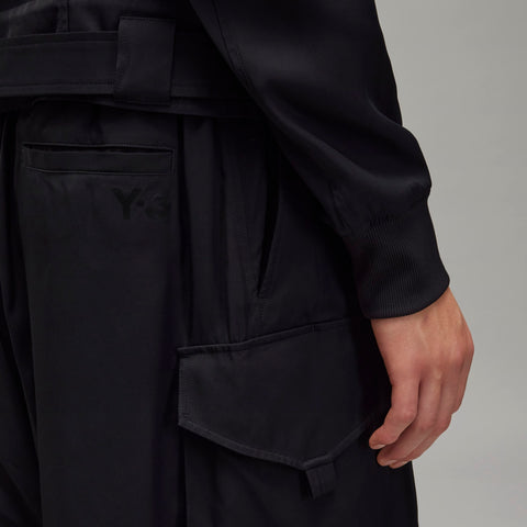 adidas Y-3 Rayon Twill Shorts Black