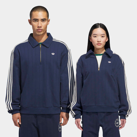 adidas Originals x CLOT by Edison Chen Quarter Zip Sweatshirt Night Indigo