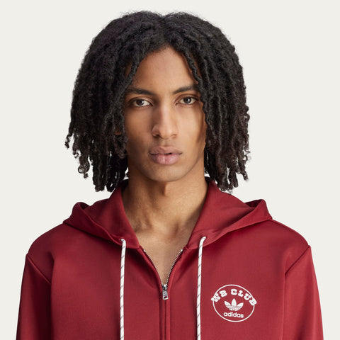 adidas Originals x Wales Bonner Track Hoodie Collegiate Burgundy