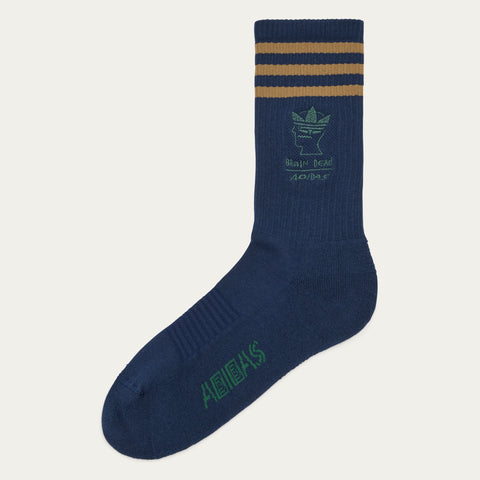 adidas Originals x Brain Dead Socks Collegiate Navy / Brown Desert / Amazon Green