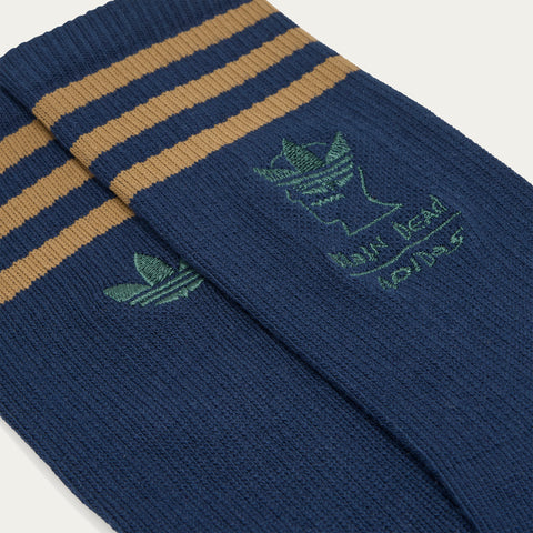 adidas Originals x Brain Dead Socks Collegiate Navy / Brown Desert / Amazon Green