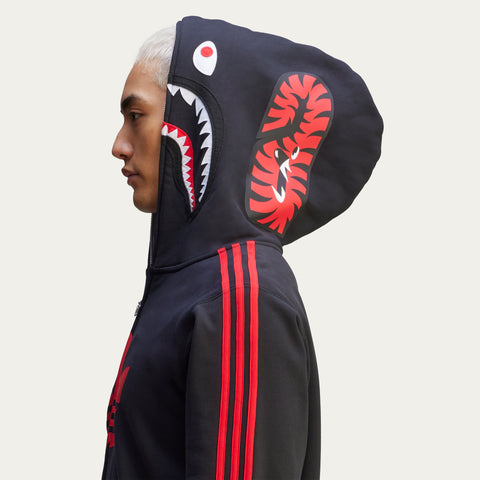 adidas Originals x BAPE Ultimate Shark Hoodie Black