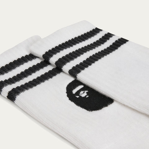 adidas Originals x BAPE Crew Socks White / Black