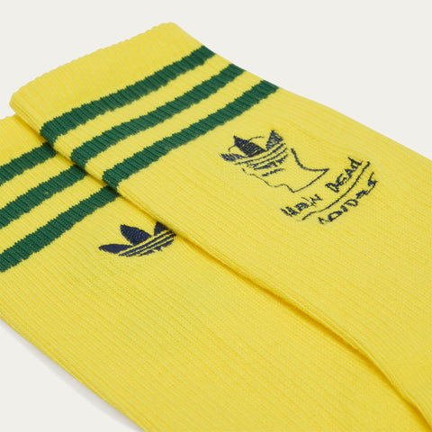 adidas Originals x Brain Dead Socks Bright Yellow / Amazon Green / Collegiate Navy