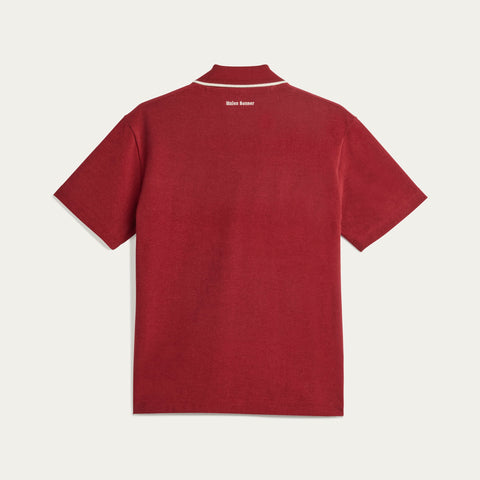 adidas Originals x Wales Bonner Polo Shirt Collegiate Burgundy