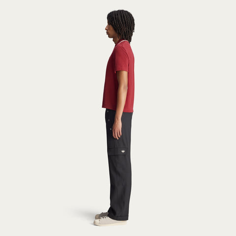 adidas Originals x Wales Bonner Polo Shirt Collegiate Burgundy