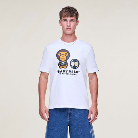 adidas Originals x BAPE SS Milo T-Shirt White