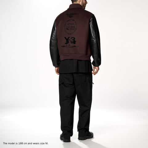 adidas Y-3 Letterman Jacket Mystery Brown