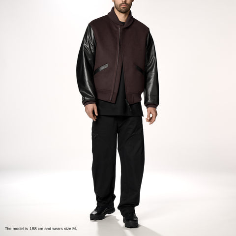 adidas Y-3 Letterman Jacket Mystery Brown