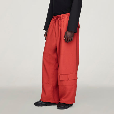 adidas Y-3 Sport Uniform Straight Leg Trousers Tribe Orange
