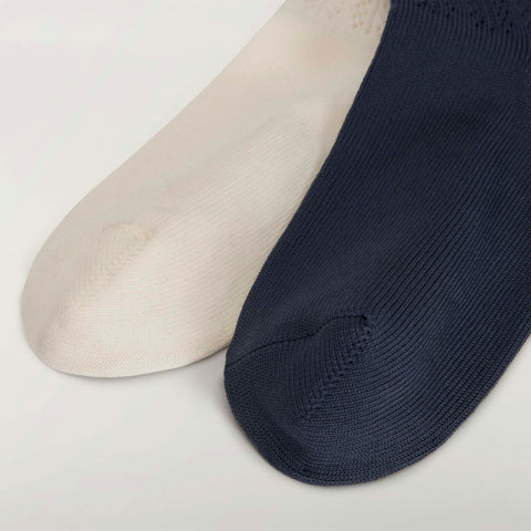 adidas Originals x Wales Bonner Crochet Hi Socks Chalk White / Night Navy