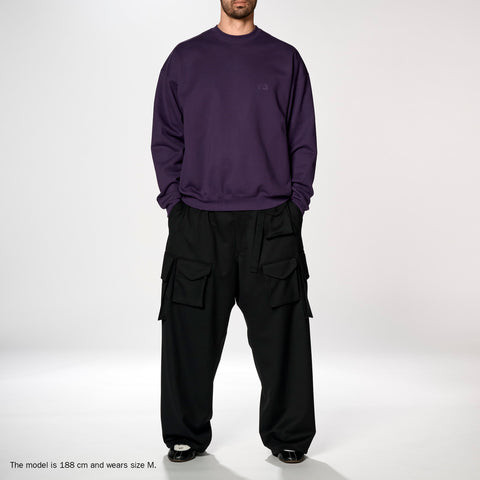 adidas Y-3 Brushed Terry Crew Sweatshirt Aurora Plum