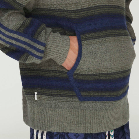 adidas Originals x CLOT Baja Hoodie By Edison Chen Green / Tech Indigo
