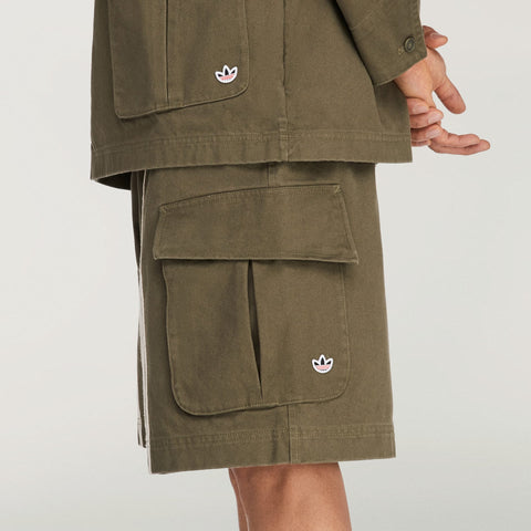 adidas Originals x CLOT Shorts By Edison Chen Olive Strata