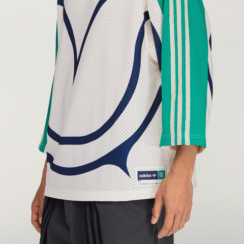 adidas Originals x CLOT Hockey Jersey By Edison Chen Wonder White