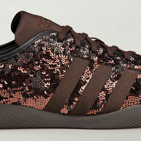 adidas Originals x Wales Bonner Karintha Sequin Dark Brown / Core Black