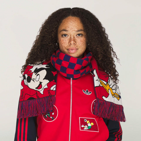 adidas Originals x Brain Dead x Disney Scarf Better Scarlet / Victory Blue