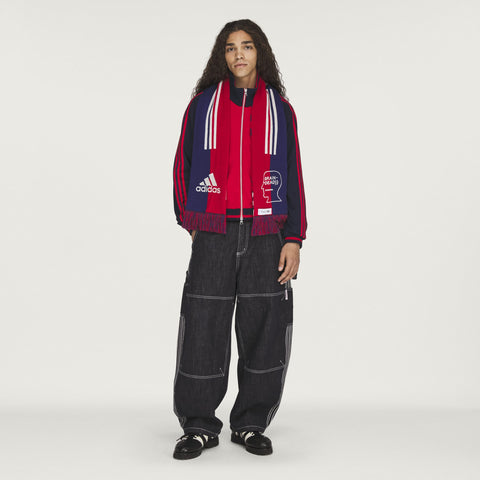 adidas Originals x Brain Dead x Disney Scarf Better Scarlet / Victory Blue