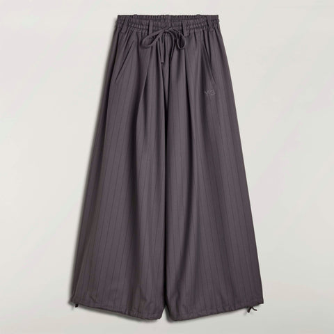 adidas Y-3 Refined Wool Cropped Wide Leg Tracksuit Bottoms Granite / Black