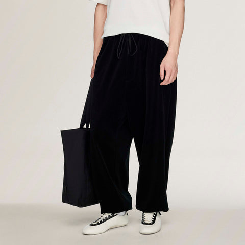 adidas Y-3 Velvet Corduroy Tapered Pants Black