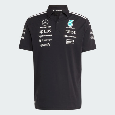 adidas Originals x Mercedes AMG Petronas F1 Team Polo T-Shirt Black / White