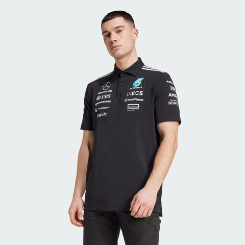 adidas Originals x Mercedes AMG Petronas F1 Team Polo T-Shirt Black / White