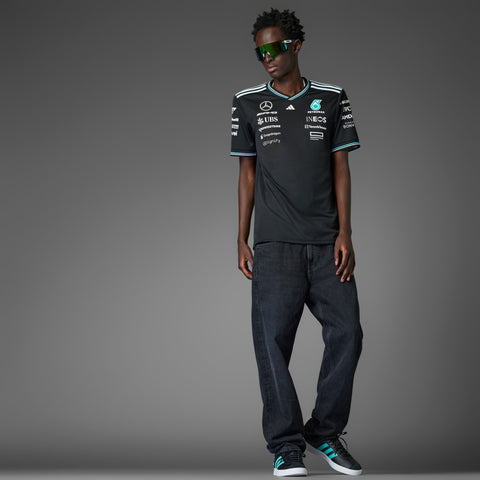adidas Originals x Mercedes AMG Petronas F1 Team Driver Jersey Authentic Black / White