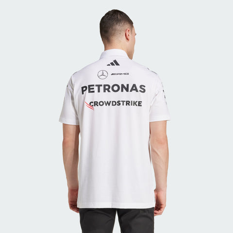 adidas Originals x Mercedes AMG Petronas F1 Team Polo T-Shirt White Melange / Black