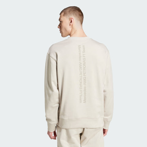 adidas Originals x Mercedes AMG Petronas F1 Team Premium Sweat Top Putty Beige