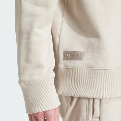 adidas Originals x Mercedes AMG Petronas F1 Team Premium Sweat Top Putty Beige
