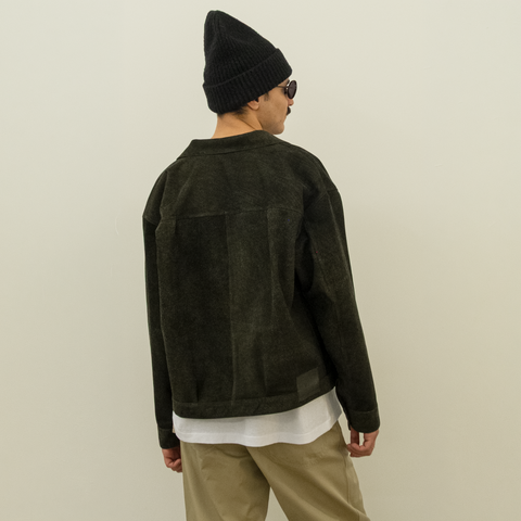 Yâr’in Type 1 Cashmere Suede Jacket Khaki