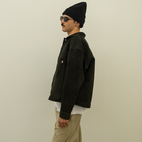 Yâr’in Type 1 Cashmere Suede Jacket Khaki