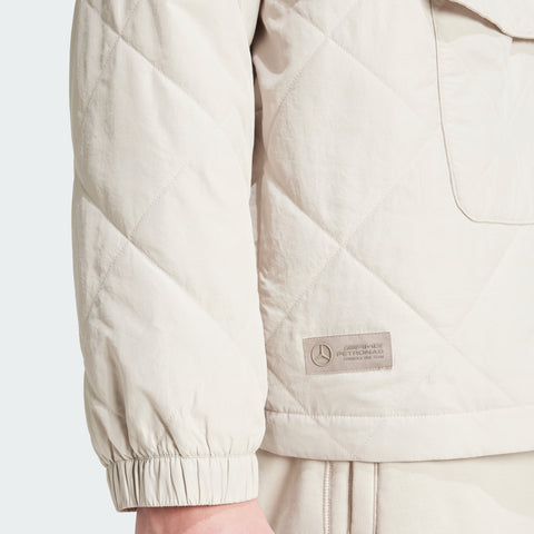 adidas Originals x Mercedes AMG Petronas F1 Team Premium Sweat Jacket Putty Beige
