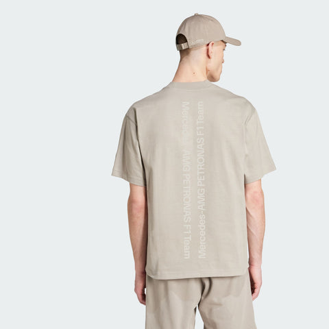 adidas Originals x Mercedes AMG Petronas F1 Team Premium Sweat Tee Putty Beige