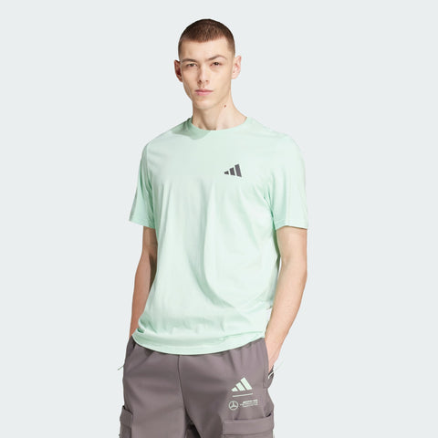 adidas Originals x Mercedes AMG Petronas F1 Team Premium Woven Graphic Tee Frozen Green / Grey Strata