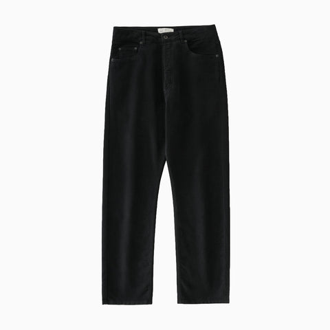 Studio Nicholson Riso Moleskin Straight Leg Pant Black