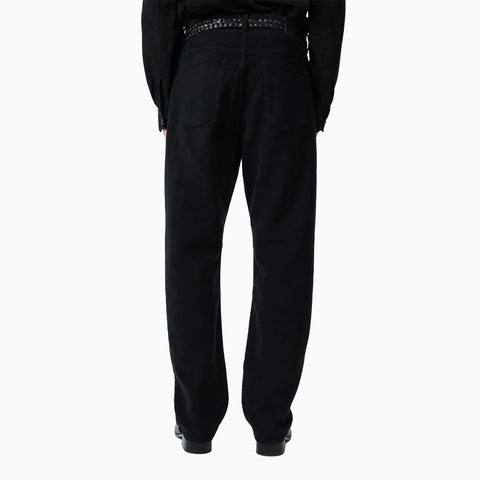 Studio Nicholson Riso Moleskin Straight Leg Pant Black