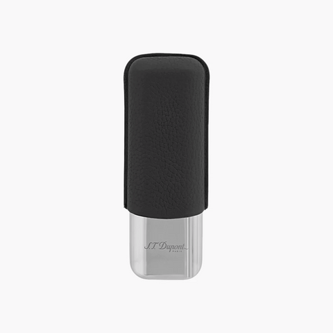 S.T. Dupont 2 Cigar Case Chrome Black