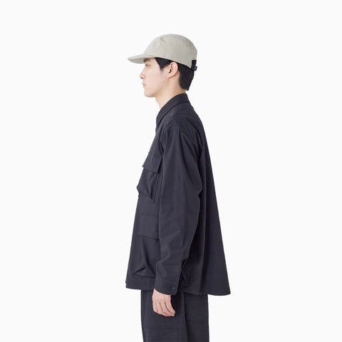 Snow Peak Takibi Herringbone Shirt Jacket Black