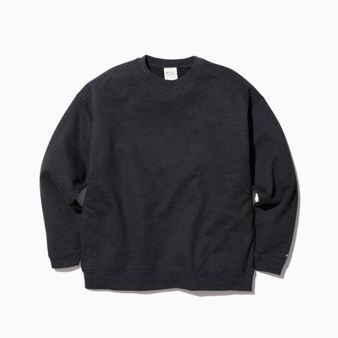 Snow Peak Recycled Cotton Sweat Crewneck Black