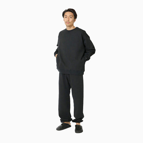 Snow Peak Recycled Cotton Sweat Crewneck Black