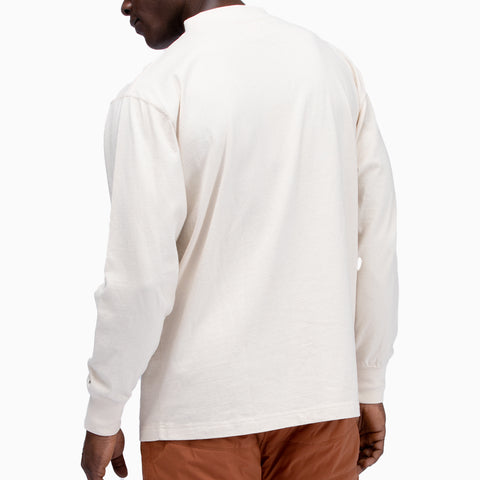 Snow Peak Recycled Cotton L/S Mockneck T-Shirt Black