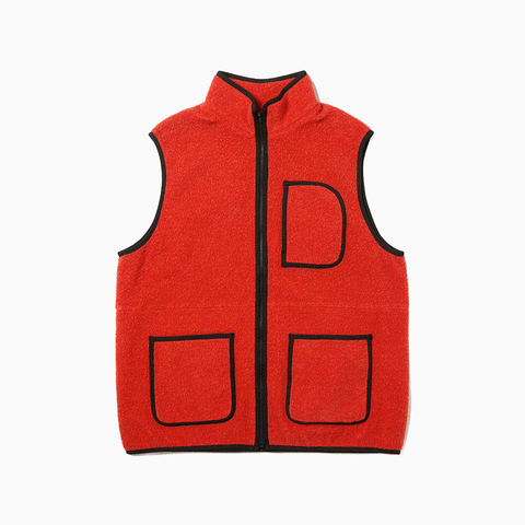 Snow Peak Recycled Wool Boa Vest Orange