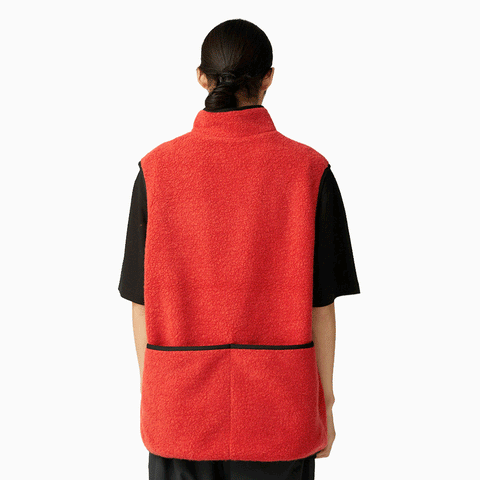 Snow Peak Recycled Wool Boa Vest Orange
