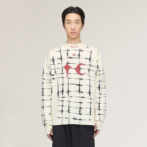 adidas Originals x Thug Club Goalie T-Shirt Long Sleeve Cream White