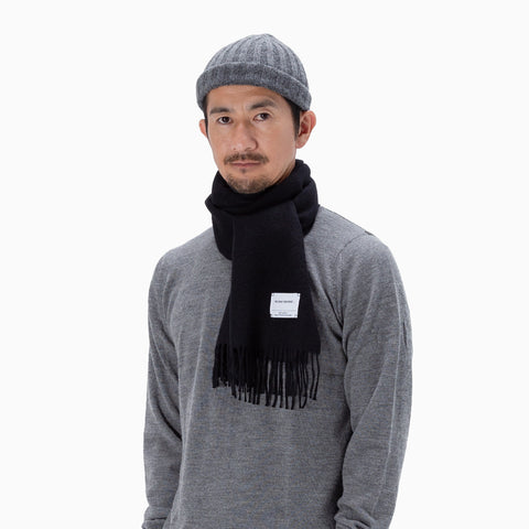 The Inoue Brothers Brushed Scarf Black