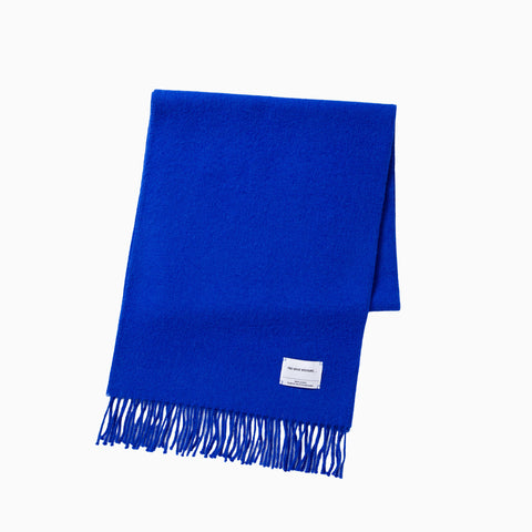 The Inoue Brothers Brushed Scarf Electric Blue