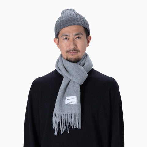 The Inoue Brothers Brushed Scarf Light Grey