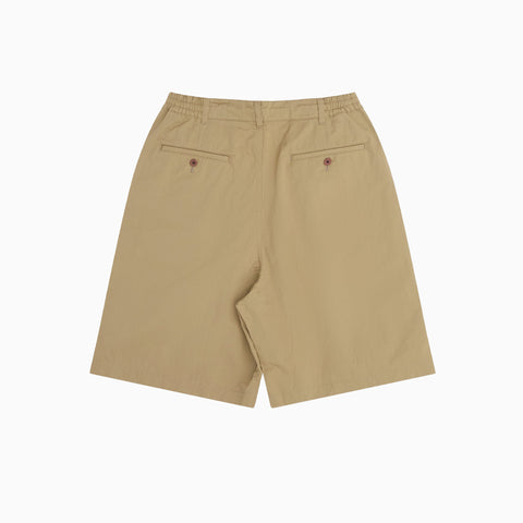 Junya Watanabe MAN Pleated Wide Leg Shorts Stone